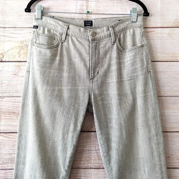 Citizens of Humanity Size 28 Rocket Crop High Rise Skinny Jeans Greenish Gray - Picture 3 of 14